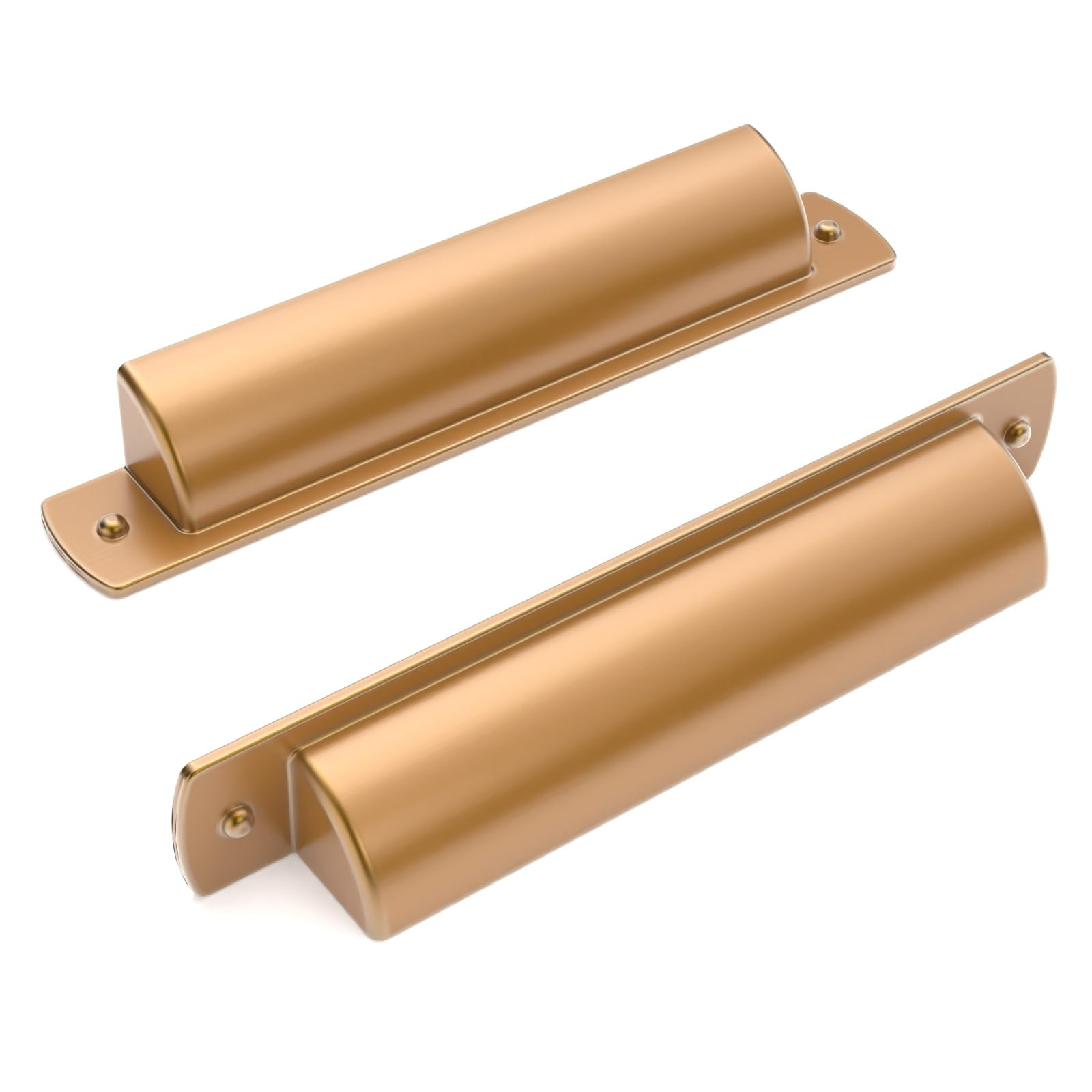 Asidrama 10 Pack 3.75 Inch(96mm) Champagne Bronze Kitchen Cabinet Handles, Cabinet Cup Pulls Kitc... | Amazon (US)