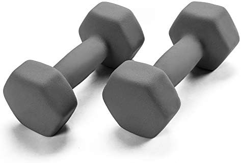 Portzon Set of 2 Neoprene Dumbbell Hand Weights, Anti-Slip, Anti-roll | Amazon (US)