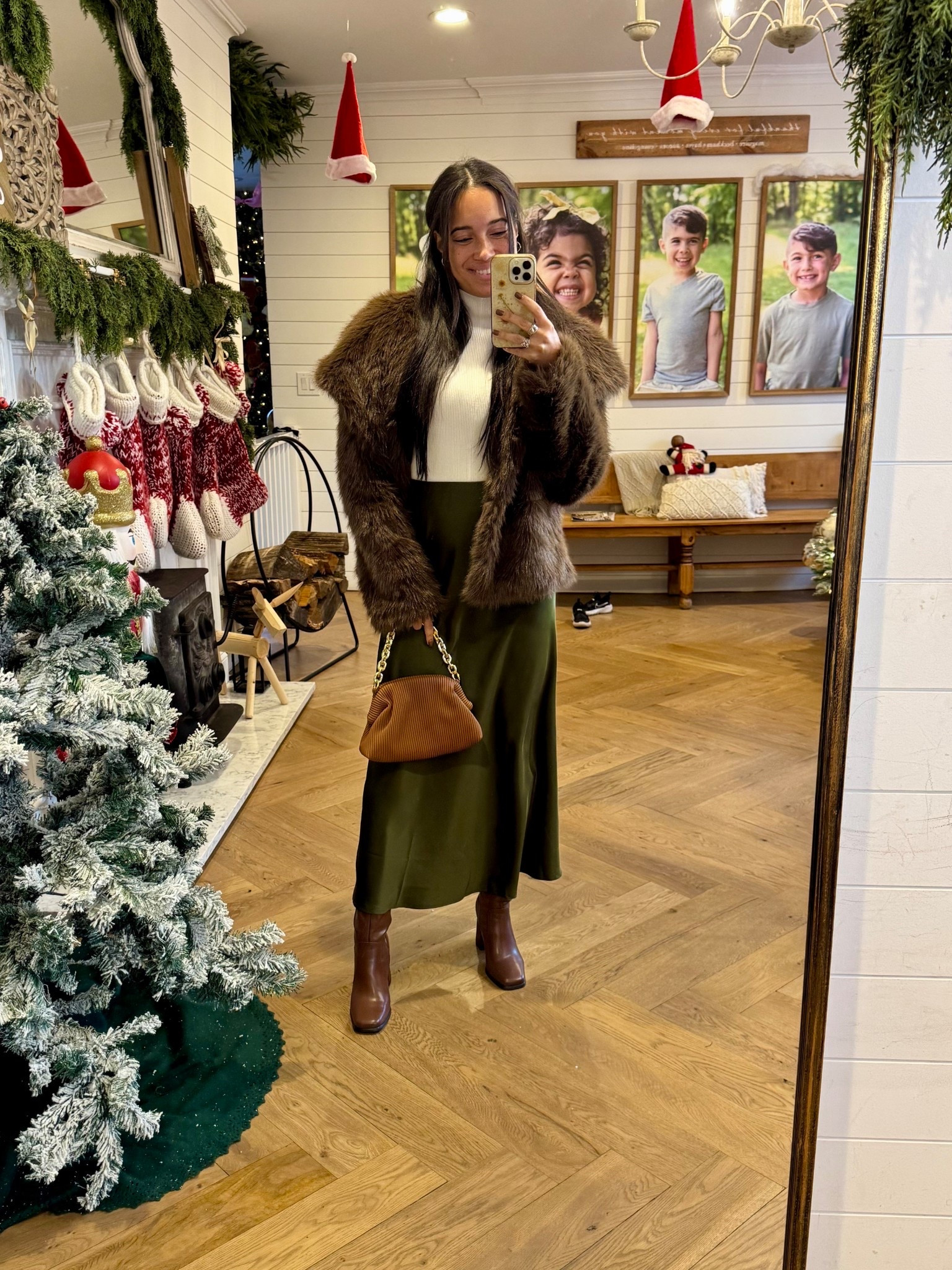 Cute and easy holiday outfit! 5’5” 125lbs wearing size small! All true to size!

#LTKHoliday #LTKootd