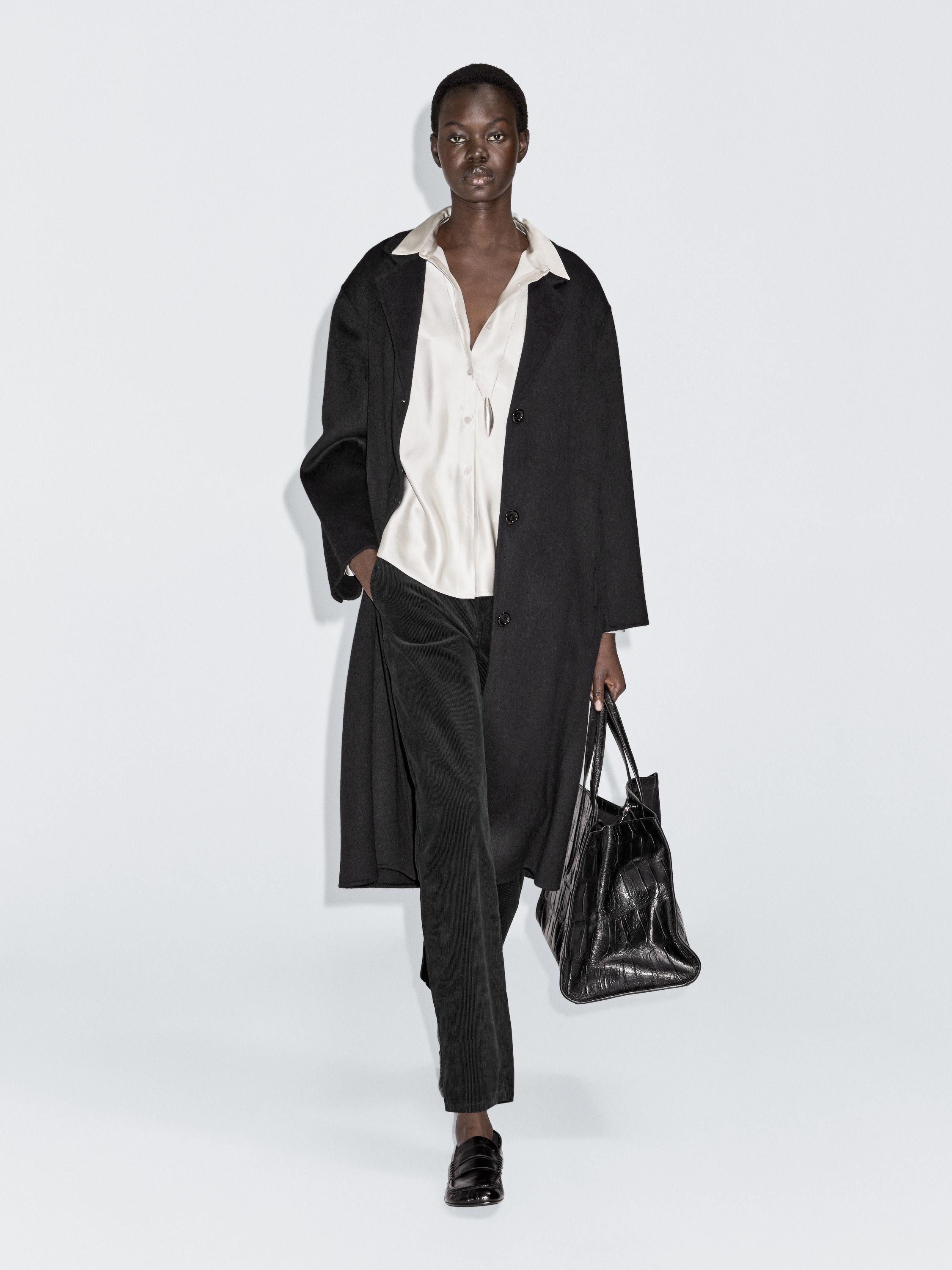 Barrel fit corduroy trousers | Massimo Dutti UK