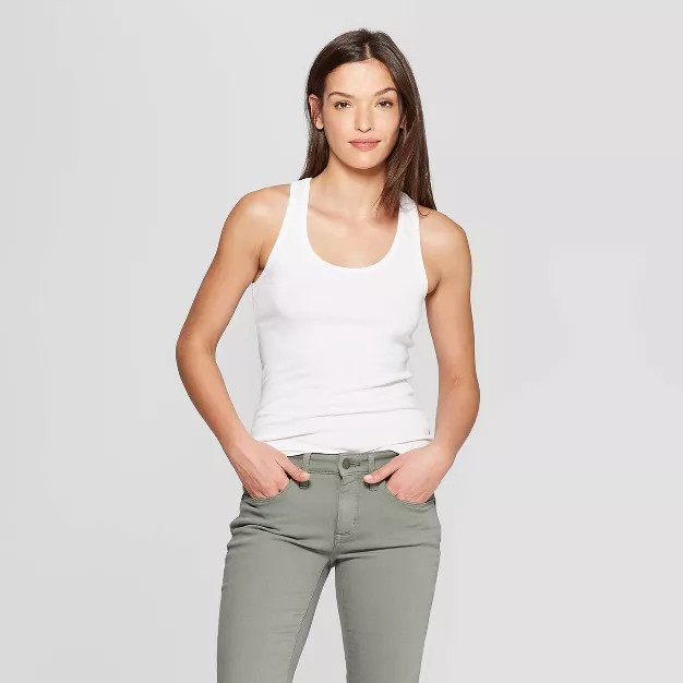 Women's Slim Fit Rib Racerback Tank Top - Universal Thread™ | Target