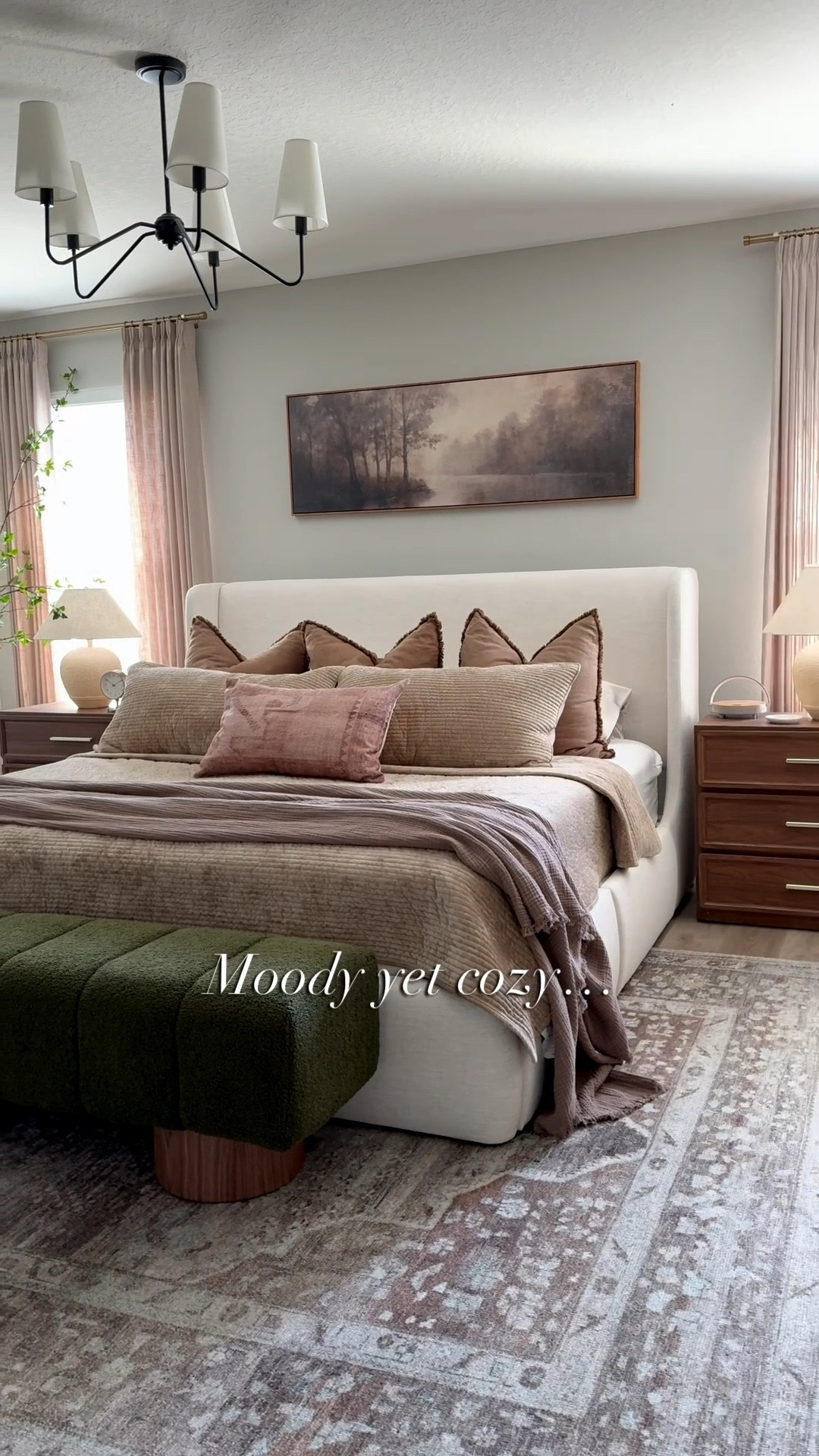 Moody, cozy bedroom… really loving the color combo in here 😍 

Bedroom inspo, moody bedroom, master bedroom, guest bedroom, bedroom inspiration, Amazon bedding, Amazon curtains, Amazon home finds, Loloi rugs, bedroom styling 

#LTKHome #LTKSeasonal