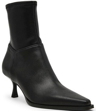Steve Madden Stasia Leather Kitten Heel Dress Booties | Dillard's | Dillard's