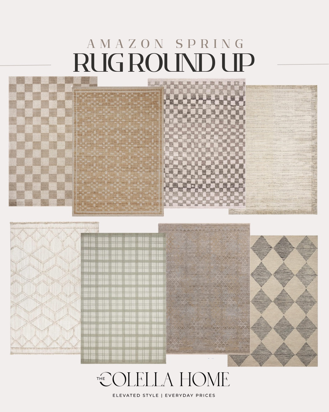 Amazon spring rug round up!

Looks for less, area rugs, home decor, home accents 

#LTKHome #LTKSeasonal #LTKvlog
