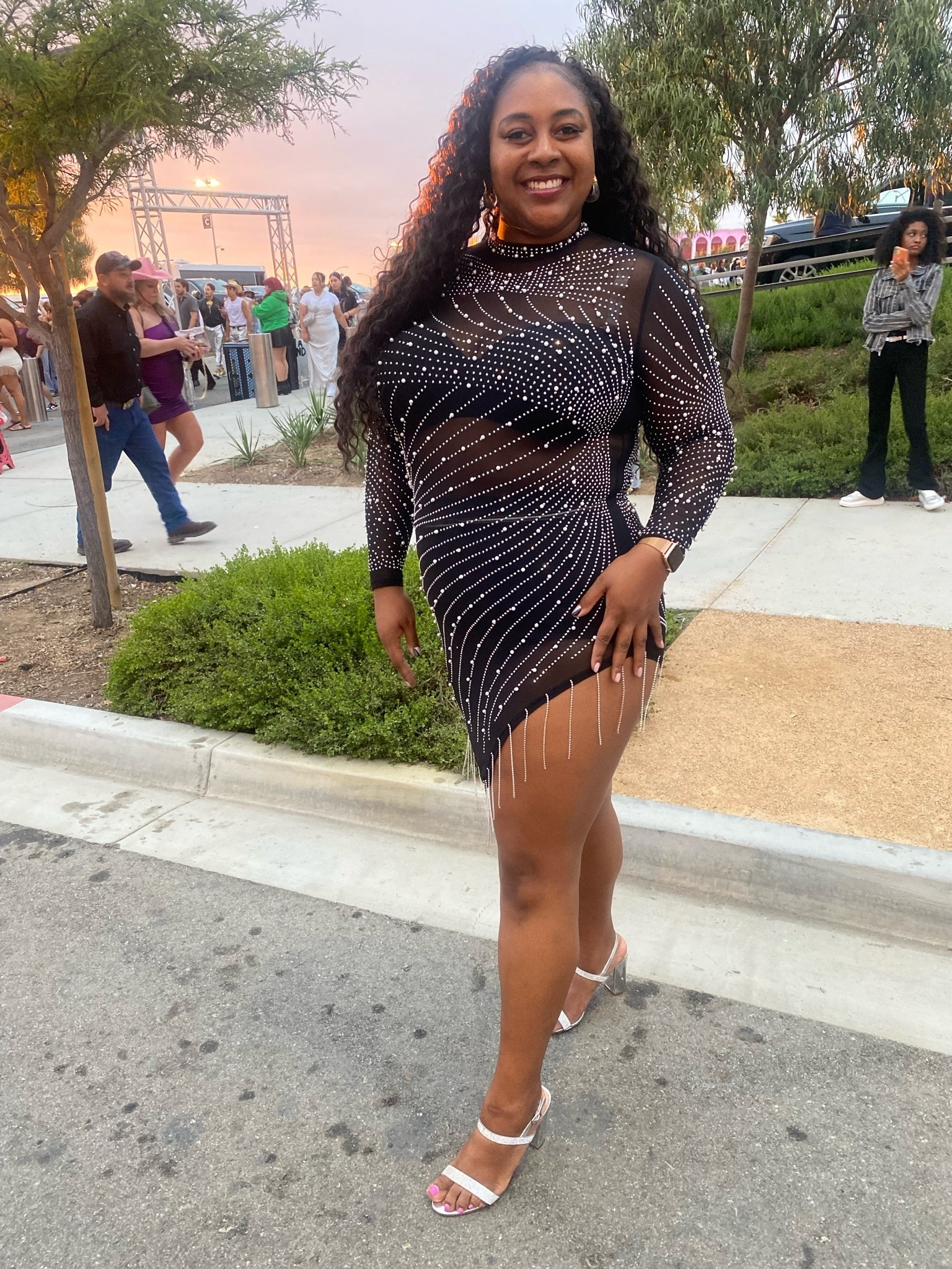 Concert READY! I love a pop bedazzle dress 👗 ✨🪩
Perfect for a birthday, concert or themed event where it’s all about SHIMMER! #concertvibes #concertoutfit #blingoutfits

#LTKootd #LTKTall #LTKTravel