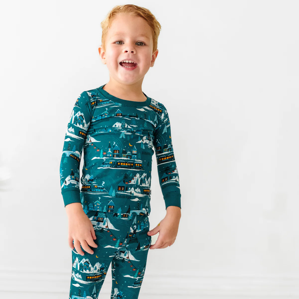 Midnight Express Two-Piece Pajama Set | Little Sleepies