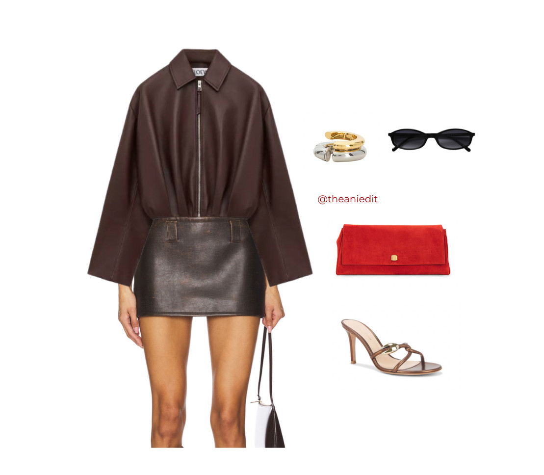 Brown and Red is my favorite color combo for fall/spring transition! Perfect date night outfit! 

 #LTKSeasonal #LTKStyleTip #LTKShoeCrush