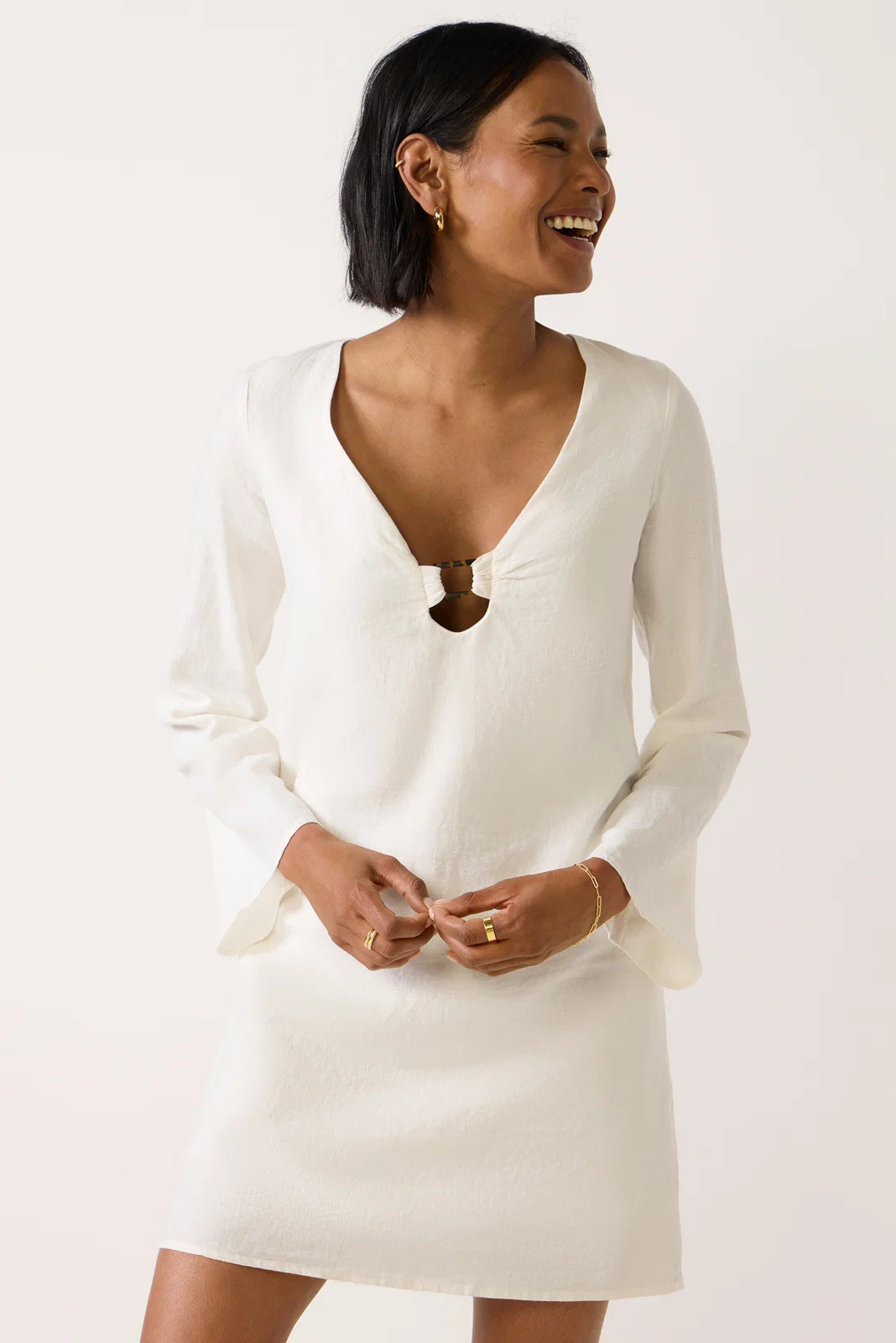 Z SUPPLY Women's Echo Mini Dress, Size Medium, White | Evereve