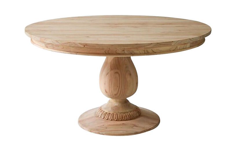 Charlotte Round Dining Table, Natural | One Kings Lane