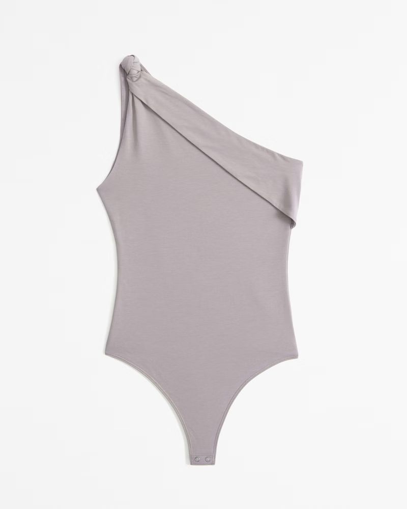 Women's Asymmetrical Draped Bodysuit | Women's Tops | Abercrombie.com | Abercrombie & Fitch (US)