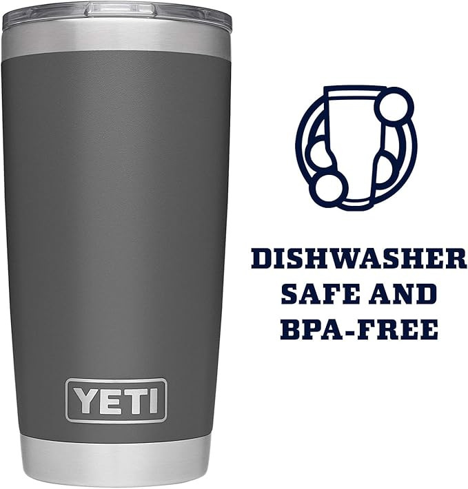 YETI Rambler 20 oz Tumbler, Stainless Steel, Vacuum Insulated with MagSlider Lid | Amazon (US)