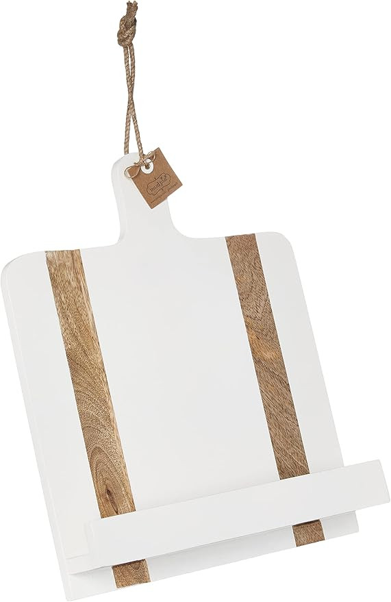 Mud Pie White Wood Cookbook Holder, 11 1/4" x 15 1/2" | Amazon (US)