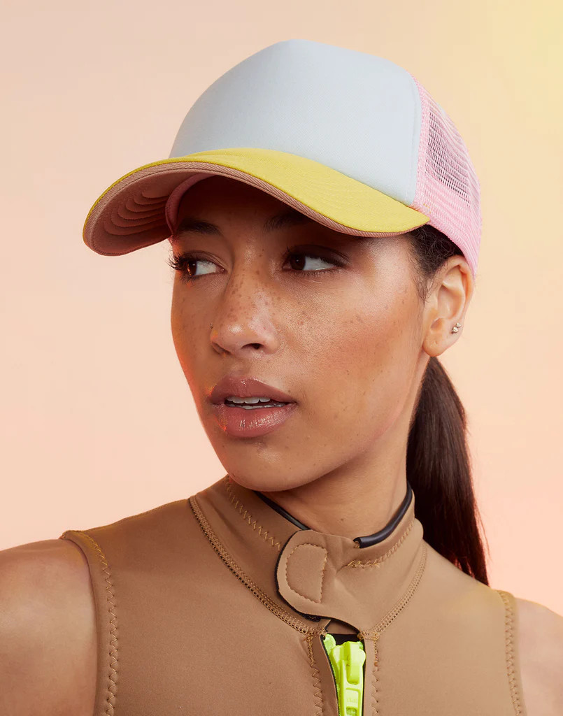 Colorblock Trucker Hat | Cynthia Rowley