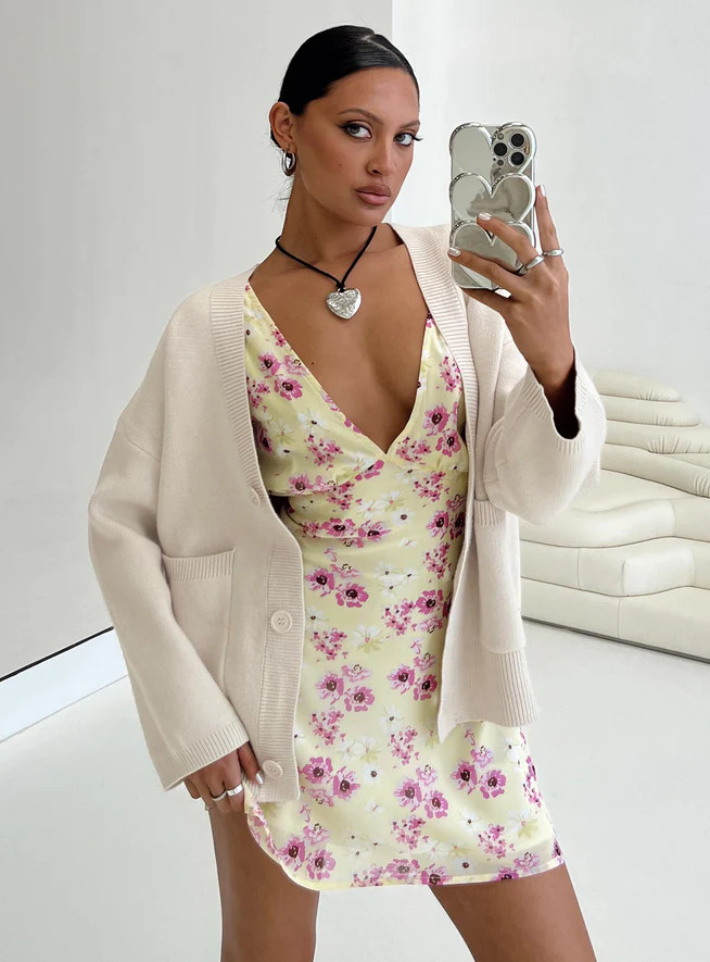 Burke Cardigan Cream | Princess Polly US