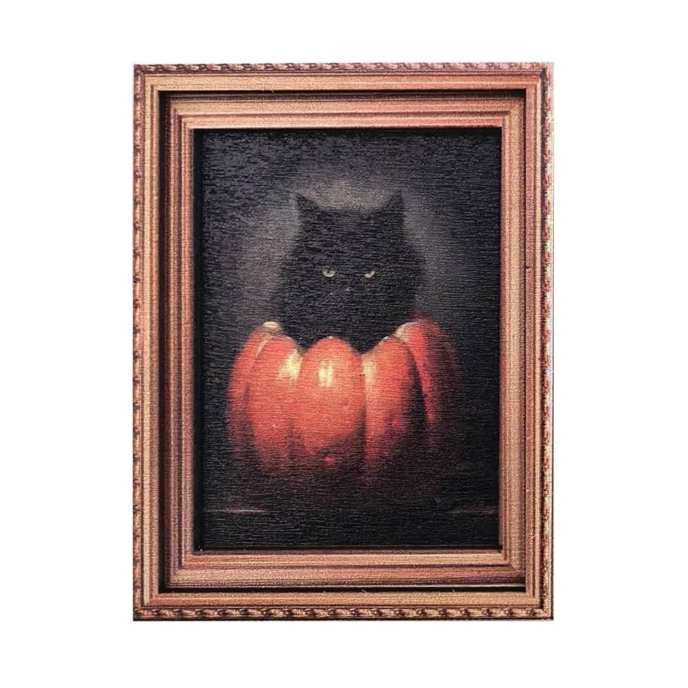 Halloween Pumpkin Refrigerator Magnets Cute Cat Magnet Stickers Halloween Picture Frame Magnets f... | Amazon (US)