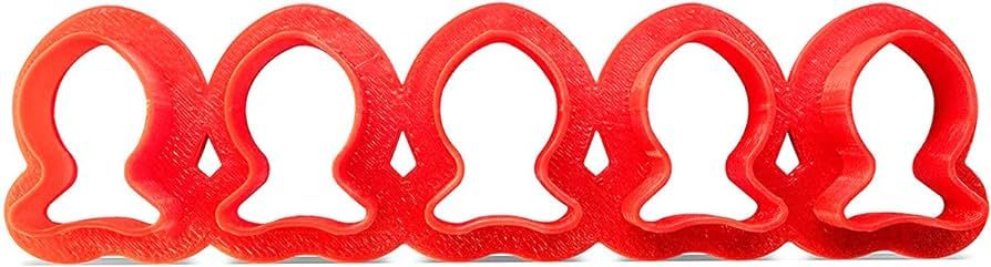 Fish Cookie Cutter Multi x5 – Plastic Red Fish Cutters For Cookies, Dough, Bread, Soft Fruits, ... | Amazon (US)