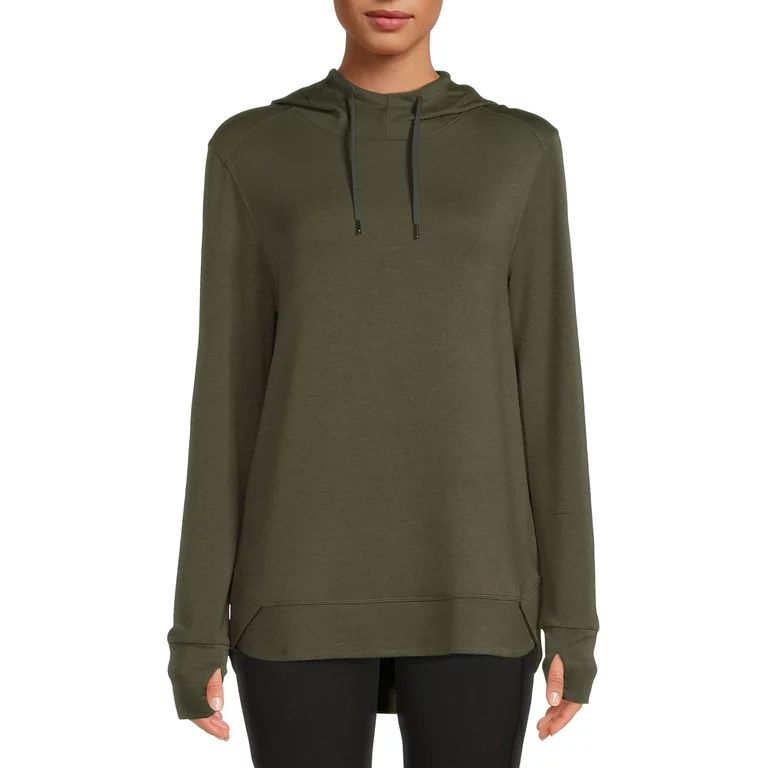 Athletic Works Women's Athleisure Mock Neck Hoodie | Walmart (US)