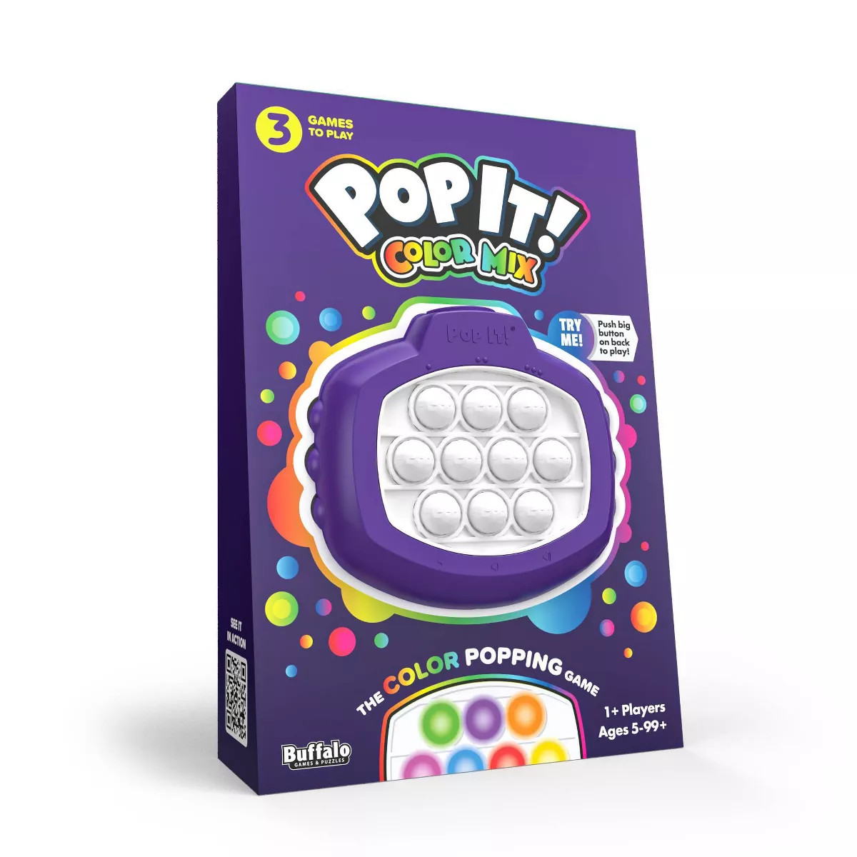 Buffalo Games Pop It! Pro Color Mix Electronic Game | Target