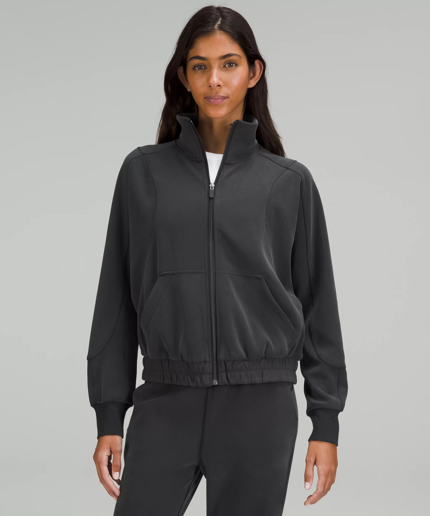 Brushed Softstreme Funnel-Neck Zip Up | Lululemon (US)