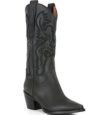 Jeffrey Campbell Dagget Leather Western Inspired Boots - 9 | Dillard's