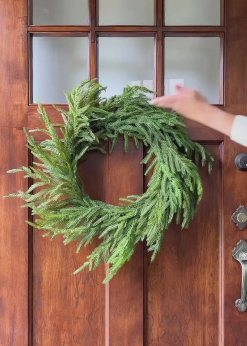 Afloral Real Touch Norfolk Pine Wreath - 24 | Afloral