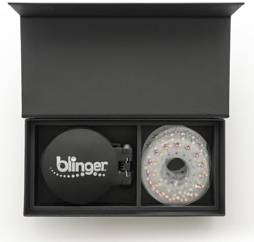 blinger® Vanity Starter Set – as seen on Shark Tank | Hair Gem Stamper + 150 Precision-Cut Gla... | Amazon (US)