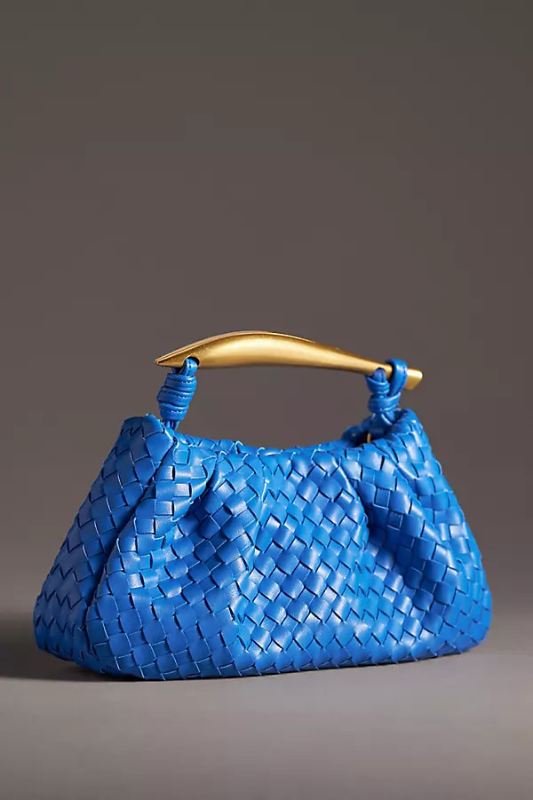Asymmetrical Hardware Woven Satchel | Anthropologie (US)