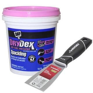 Drydex 16 oz. Spackling Paste with Husky 2 in. putty knife | The Home Depot