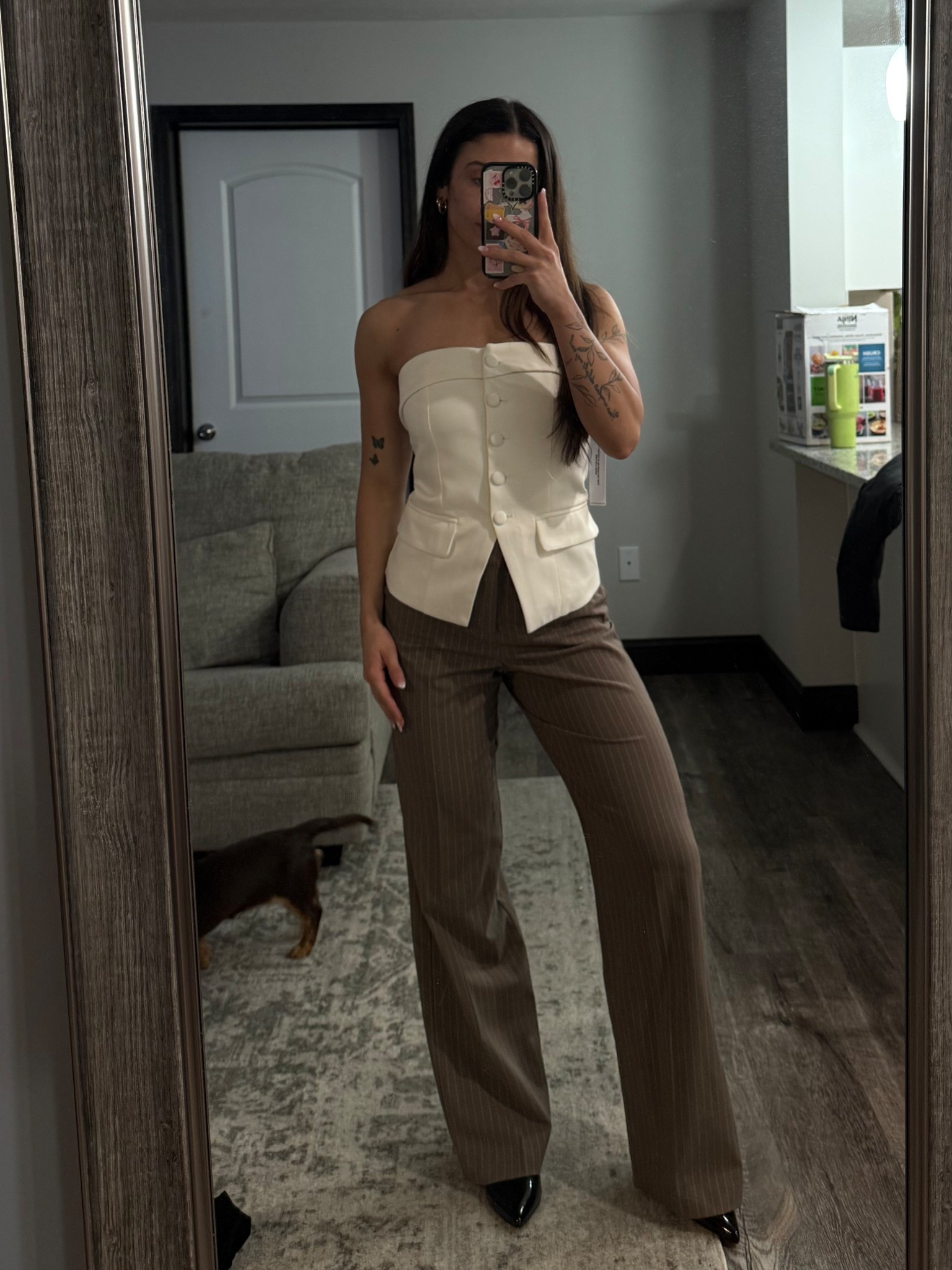 Dressy work outfit pinstripe pant

#LTKSeasonal #LTKPetite #LTKWorkwear