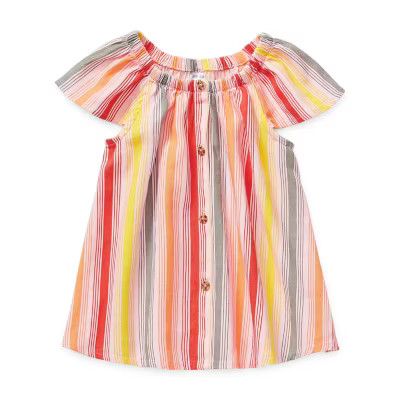 Okie Dokie Toddler Girls Round Neck Short Sleeve T-Shirt | JCPenney