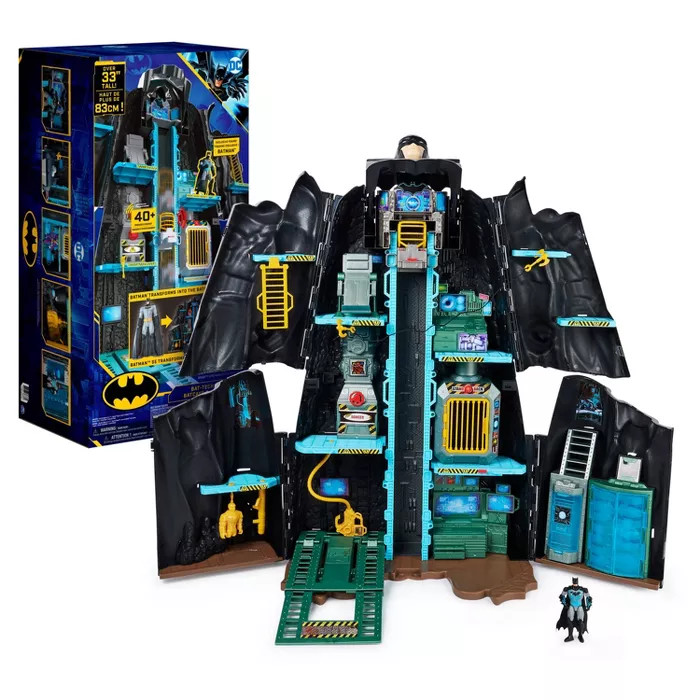 Batman Bat-Tech Batcave Playset with Exclusive 4in Batman Figure | Target