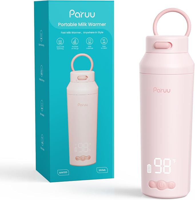 Paruu Portable Bottle Warmer for Travel, Easy-Clean Wide Mouth, Portable Milk Warmer with Fast He... | Amazon (US)