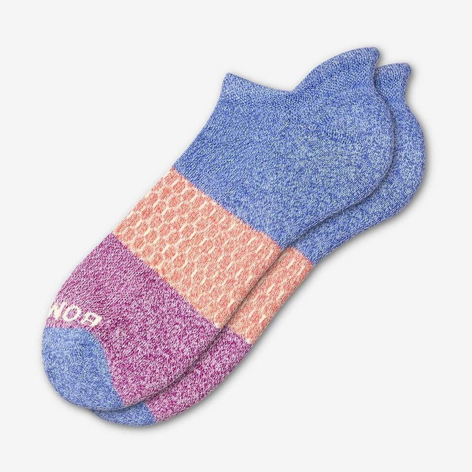 Women's Tri-Block Ankle Socks | Bombas