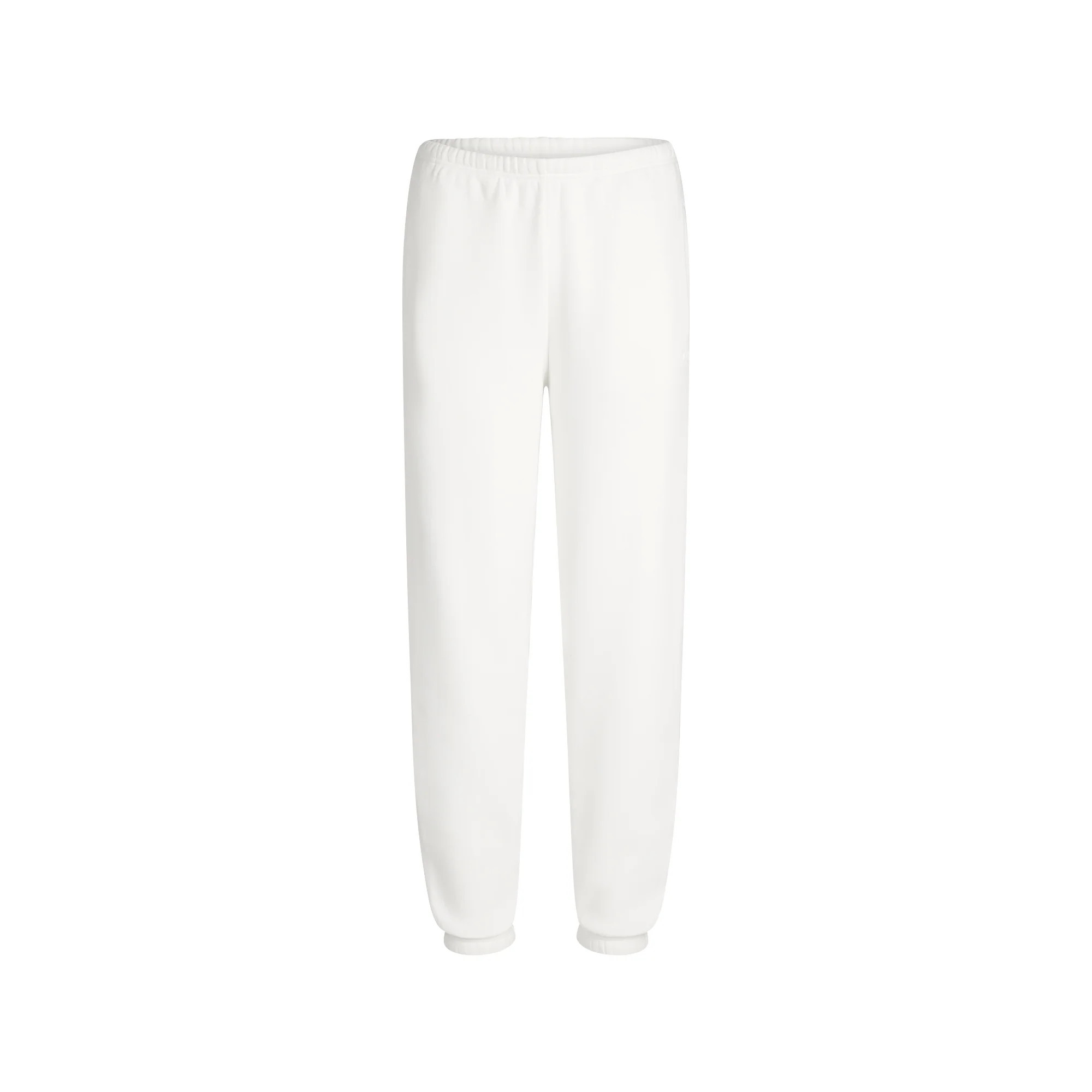 SKIMS Classic Jogger Pants | White | Medium | Cotton Fleece | SKIMS (US)