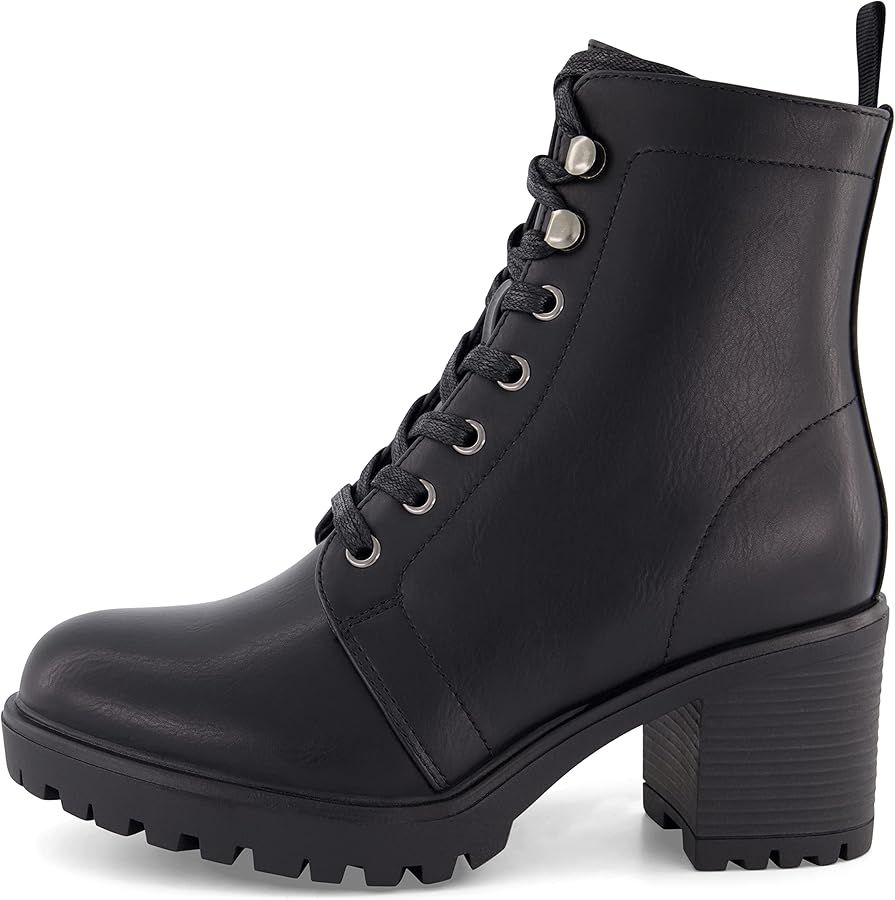 CUSHIONAIRE Women's James lace up boot +Memory Foam, Wide Widths Available | Amazon (US)
