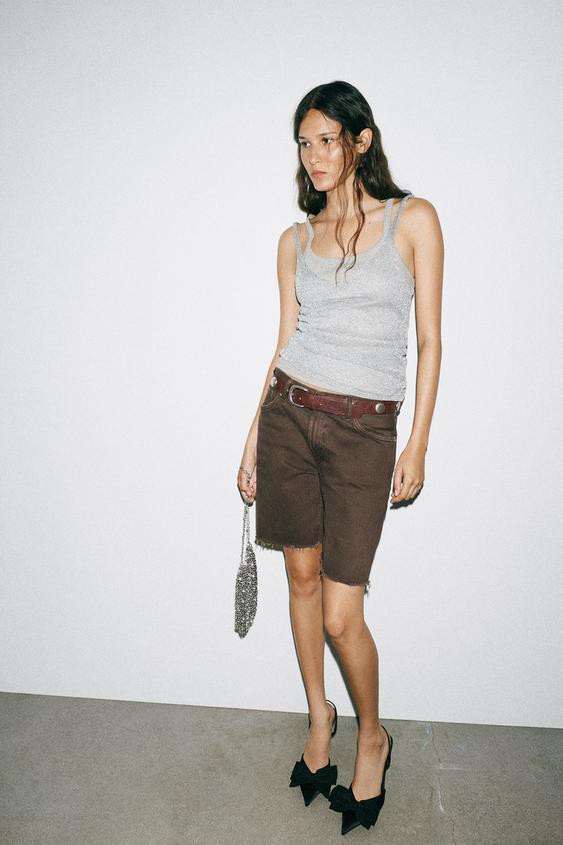 BOW TRIM HEELED SHOES | Zara US