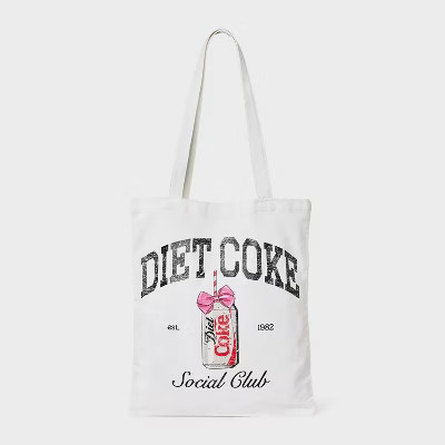 Women's Diet Coke Graphic Tote Bag - Off-White | Target