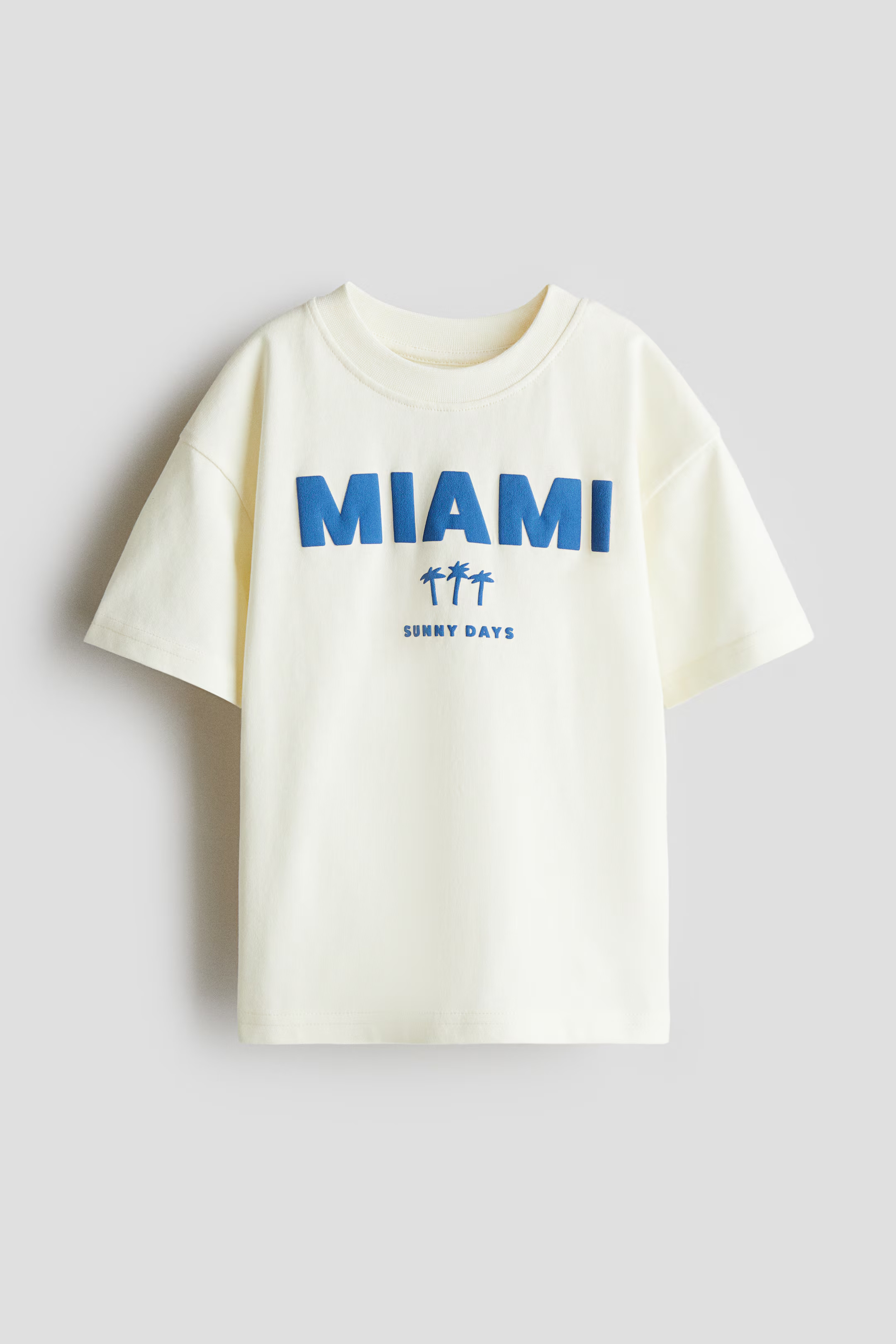 Loose-Fit Printed T-Shirt - White/Miami - Kids | H&M US | H&M (US + CA)