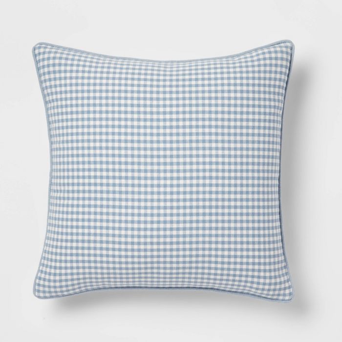 Woven Gingham Square Throw Pillow - Threshold™ | Target