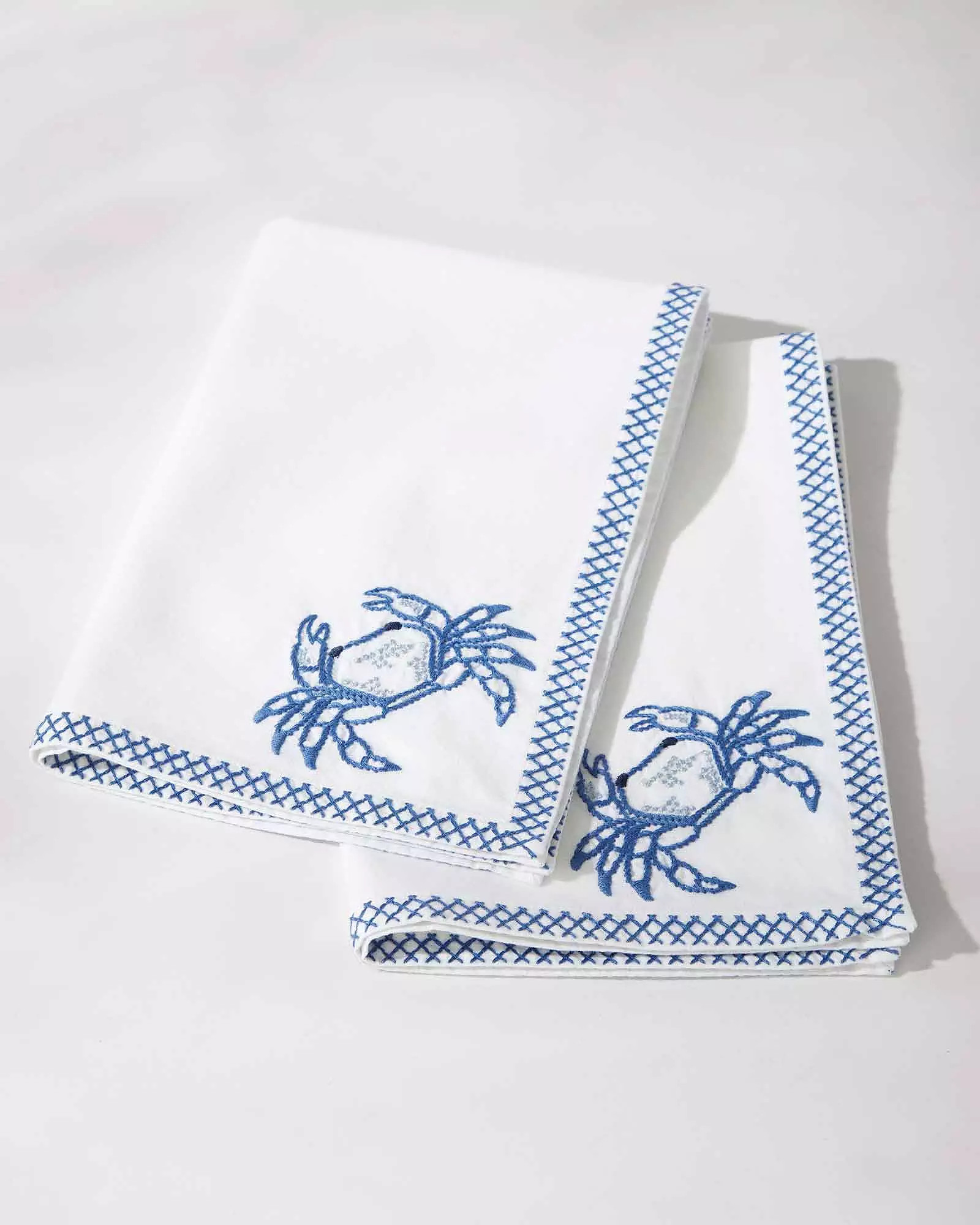 Embroidered Icon Tea Towels (Set of 2) | Serena and Lily
