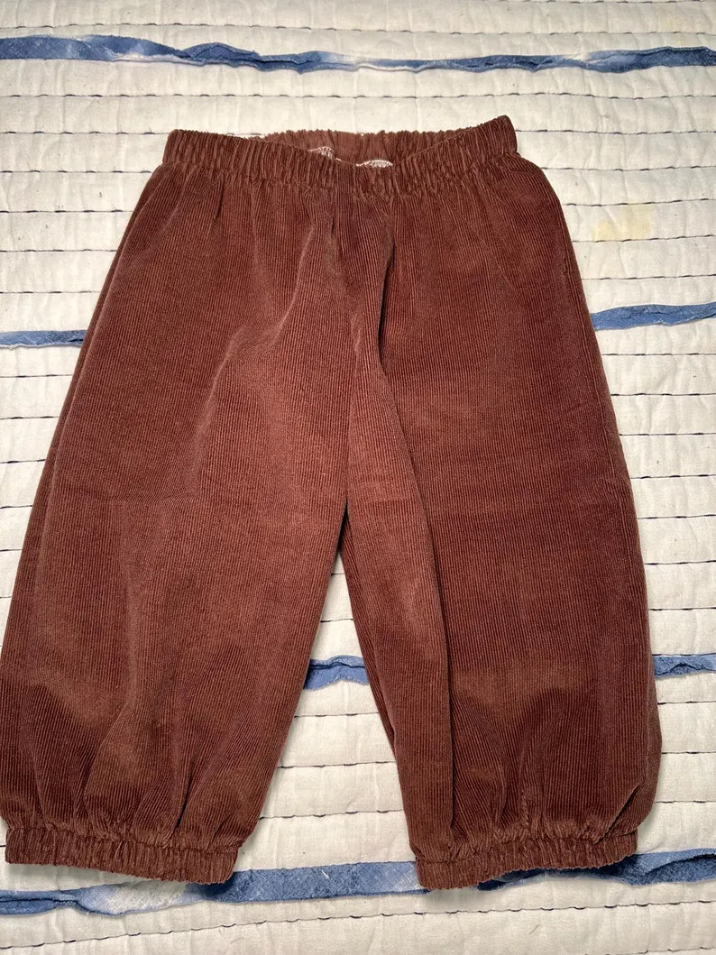 Boys corduroy bubble pants | Etsy (Global)