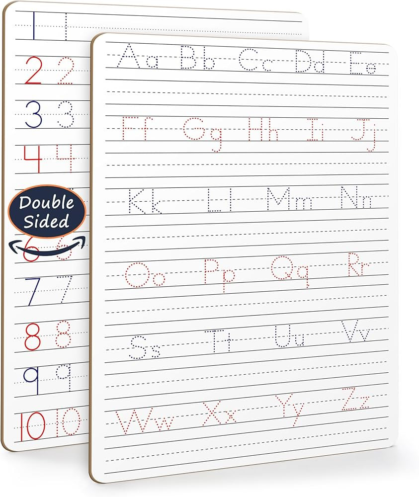 Scribbledo Dry Erase Handwriting Practice for Kids 9 x 12 inch Alphabet Tracing Board Whiteboard ... | Amazon (US)
