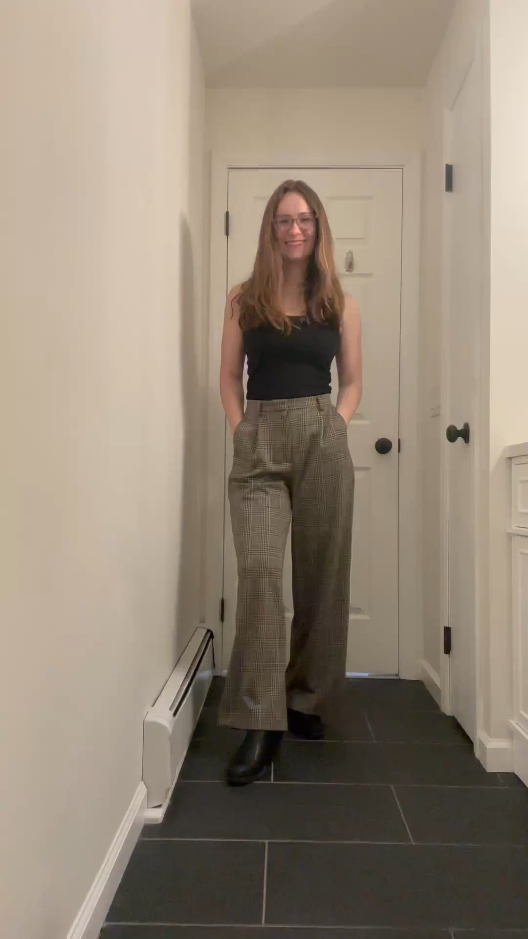 Easy outfit for my corporate banking job! These dress pants are super comfortable and I tucked in a tank and I’ll throw on a cardigan 

#LTKmomlife #LTKootd #LTKWorkwear