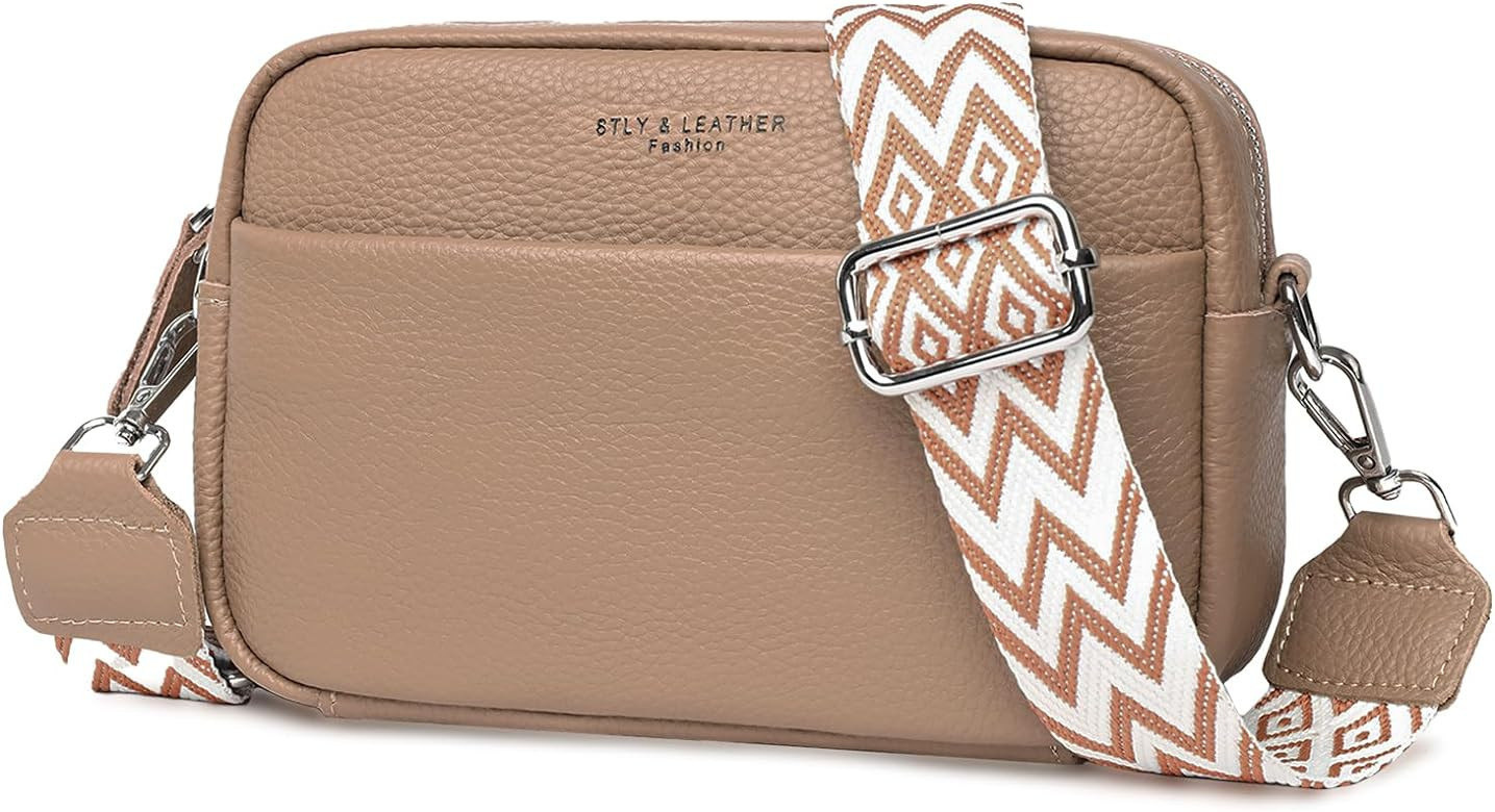 ABOUME Small Crossbody Bags for Women Trendy Genuine Leather Crossbody Purse Shoulder Bag Satchel... | Amazon (US)