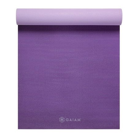 Gaiam Premium 2-Color Yoga Mat, Plum Jam, 5mm | Walmart (US)