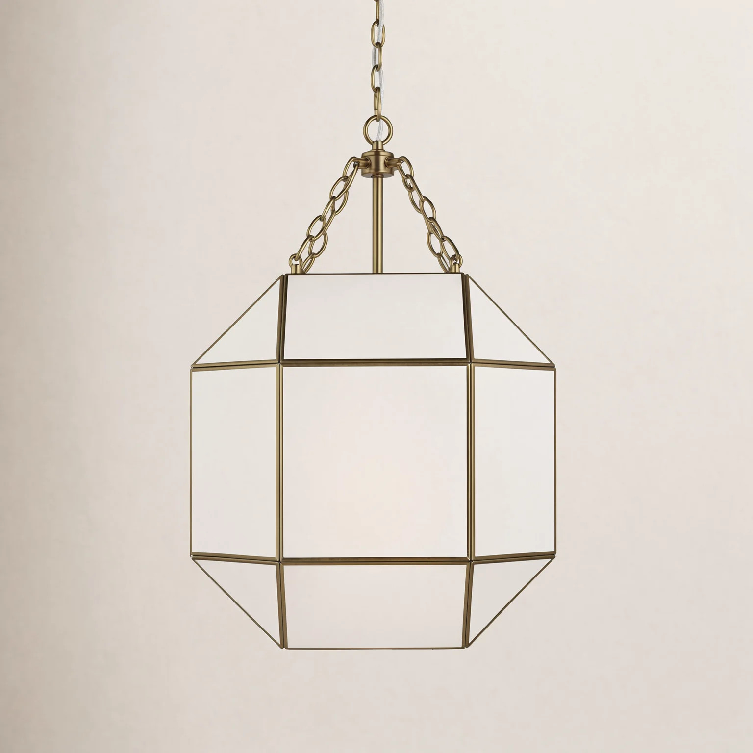 Reid 3 Light Glass Dimmable Pendant | Birch Lane