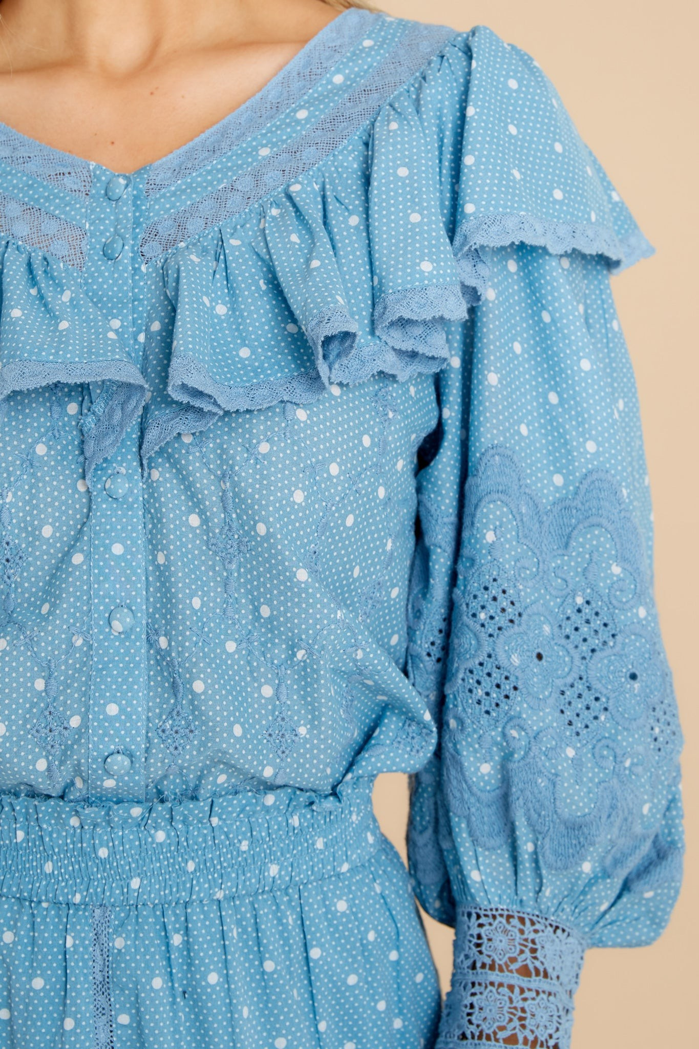 Bunnie Blue Bonnet Blouse- Rodeo Outfit | Red Dress 