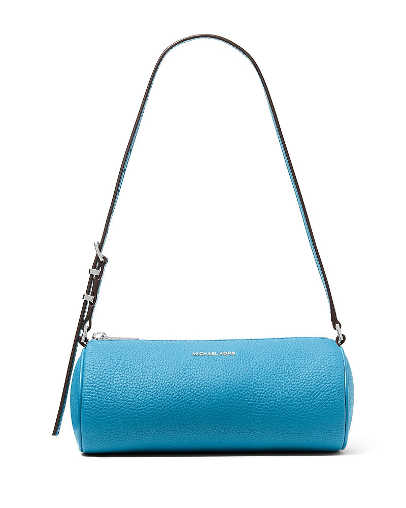 Michael Kors Izzy Small Floral Cutout Leather Barrel Pouchette | Bloomingdale's (US)