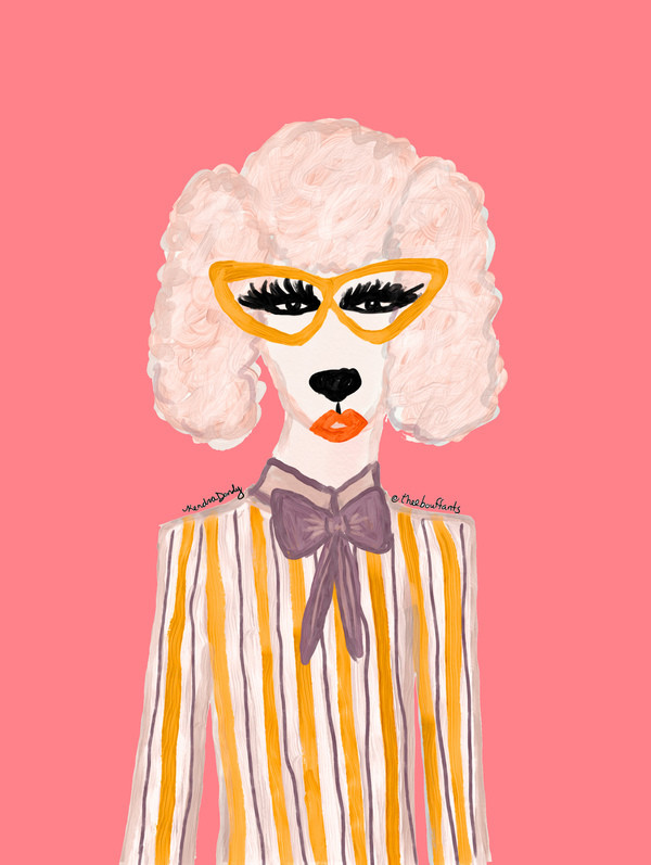 Stylish Poodle | Artfully Walls