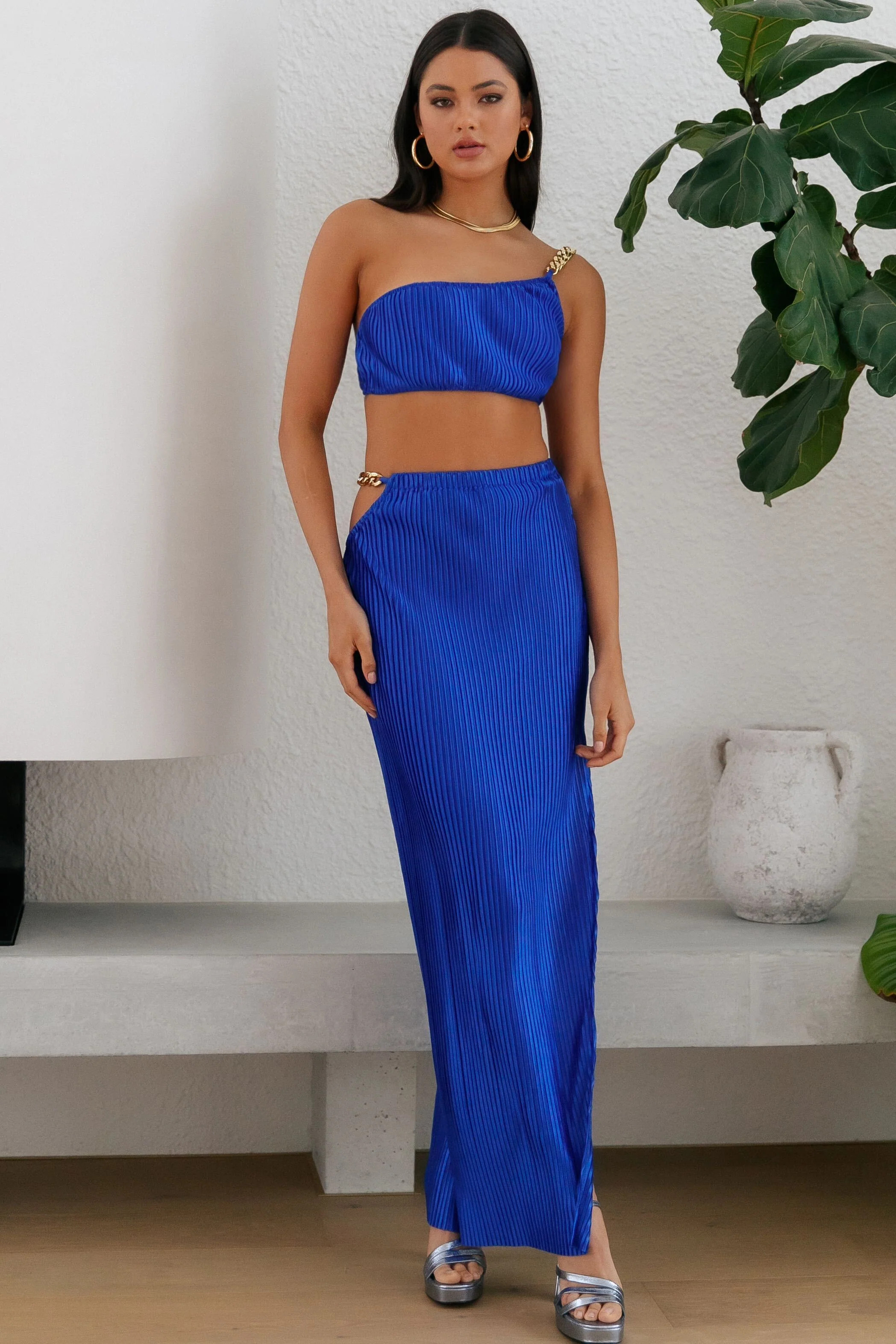 Make Me Feel Maxi Skirt Blue | Hello Molly (AU)